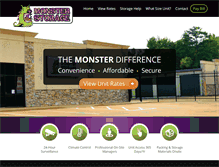 Tablet Screenshot of monsterstorage.biz